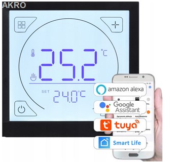 ESCO TC-620CWiFi CZARNY regulat.kotła,pompy ciepła